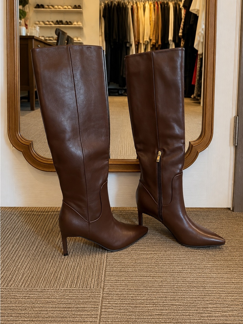 Billini brown heal boots